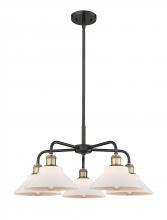  516-5CR-BAB-G131 - Orwell - 5 Light - 26 inch - Black Antique Brass - Chandelier