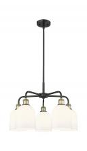  516-5CR-BAB-G558-6GWH - Bella - 5 Light - 24 inch - Black Antique Brass - Chandelier