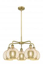 Innovations Lighting 516-5CR-BB-G128-8 - Athens - 5 Light - 26 inch - Brushed Brass - Chandelier