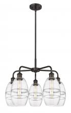  516-5CR-OB-G557-6CL - Vaz - 5 Light - 24 inch - Oil Rubbed Bronze - Chandelier