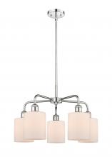  516-5CR-PC-G111 - Cobbleskill - 5 Light - 23 inch - Polished Chrome - Chandelier