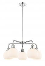  516-5CR-PC-G121-6 - Athens - 5 Light - 24 inch - Polished Chrome - Chandelier