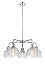  516-5CR-PC-G412 - Dayton - 5 Light - 24 inch - Polished Chrome - Chandelier