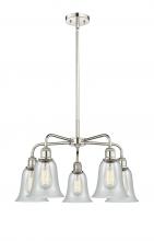  516-5CR-PN-G2812 - Hanover - 5 Light - 24 inch - Polished Nickel - Chandelier