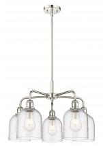  516-5CR-PN-G558-6SDY - Bella - 5 Light - 24 inch - Polished Nickel - Chandelier