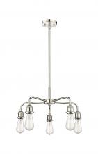  516-5CR-PN - Ballston - 5 Light - 18 inch - Polished Nickel - Chandelier