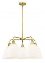  516-5CR-SG-GBD-91 - Bristol - 5 Light - 27 inch - Satin Gold - Chandelier