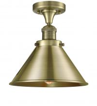  517-1CH-AB-M10-AB - Briarcliff - 1 Light - 10 inch - Antique Brass - Semi-Flush Mount