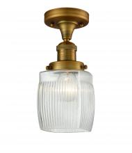  517-1CH-BB-G302 - Colton - 1 Light - 6 inch - Brushed Brass - Semi-Flush Mount