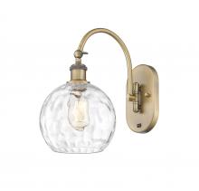  518-1W-BB-G1215-8 - Athens Water Glass - 1 Light - 8 inch - Brushed Brass - Sconce