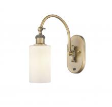  518-1W-BB-G801 - Clymer - 1 Light - 4 inch - Brushed Brass - Sconce