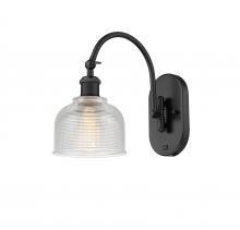  518-1W-BK-G412 - Dayton - 1 Light - 6 inch - Matte Black - Sconce