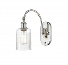  518-1W-PN-G342 - Hadley - 1 Light - 5 inch - Polished Nickel - Sconce