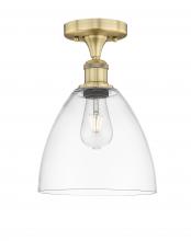  616-1F-BB-GBD-92 - Bristol - 1 Light - 9 inch - Brushed Brass - Semi-Flush Mount