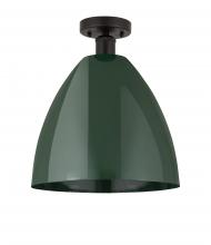  616-1F-OB-MBD-12-GR - Plymouth - 1 Light - 12 inch - Oil Rubbed Bronze - Semi-Flush Mount