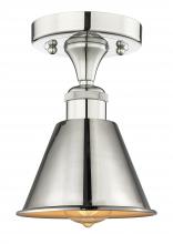  616-1F-PN-M8-PN - Smithfield - 1 Light - 7 inch - Polished Nickel - Semi-Flush Mount