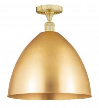  616-1F-SG-MBD-16-SG - Bristol - 1 Light - 16 inch - Satin Gold - Semi-Flush Mount