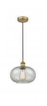  616-1P-BB-G249 - Gorham - 1 Light - 10 inch - Brushed Brass - Cord hung - Mini Pendant