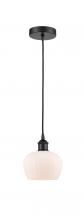  616-1P-BK-G91 - Fenton - 1 Light - 7 inch - Matte Black - Cord hung - Mini Pendant