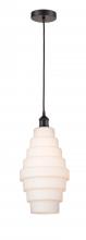  616-1P-OB-G671-8 - Cascade - 1 Light - 8 inch - Oil Rubbed Bronze - Cord hung - Mini Pendant