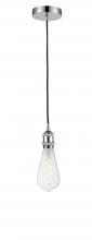  616-1P-PC-BB95LED - Edison - 1 Light - 4 inch - Polished Chrome - Cord hung - Mini Pendant