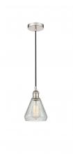  616-1P-PN-G275 - Conesus - 1 Light - 6 inch - Polished Nickel - Cord hung - Mini Pendant