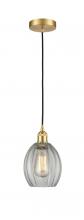  616-1P-SG-G82 - Eaton - 1 Light - 6 inch - Satin Gold - Cord hung - Mini Pendant