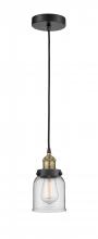  616-1PH-BAB-G52 - Bell - 1 Light - 5 inch - Black Antique Brass - Cord hung - Mini Pendant