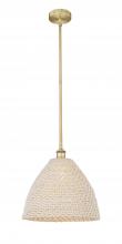 Innovations Lighting 616-1S-BB-NBD-16-NAT - Bristol Natural - 1 Light - 6 inch - Brushed Brass - Mini Pendant
