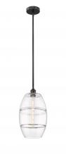  616-1S-BK-G557-10CL - Vaz - 1 Light - 10 inch - Matte Black - Cord hung - Mini Pendant