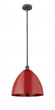  616-1S-OB-MBD-16-RD - Plymouth - 1 Light - 16 inch - Oil Rubbed Bronze - Cord hung - Mini Pendant