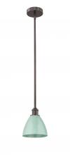  616-1S-OB-MBD-75-SF - Plymouth - 1 Light - 8 inch - Oil Rubbed Bronze - Cord hung - Mini Pendant