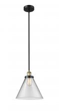  616-1SH-BAB-G42-L - Cone - 1 Light - 12 inch - Black Antique Brass - Cord hung - Mini Pendant