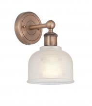  616-1W-AC-G411 - Dayton - 1 Light - 6 inch - Antique Copper - Sconce