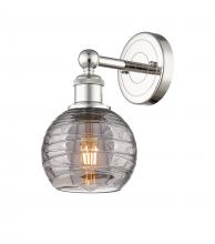  616-1W-PN-G1213-6SM - Athens Deco Swirl - 1 Light - 6 inch - Polished Nickel - Sconce