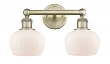  616-2W-AB-G91 - Fenton - 2 Light - 16 inch - Antique Brass - Bath Vanity Light