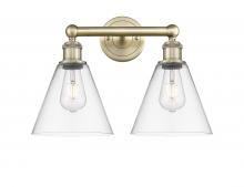  616-2W-AB-GBC-82 - Berkshire - 2 Light - 17 inch - Antique Brass - Bath Vanity Light