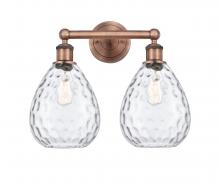  616-2W-AC-G372 - Waverly - 2 Light - 17 inch - Antique Copper - Bath Vanity Light