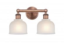  616-2W-AC-G411 - Dayton - 2 Light - 15 inch - Antique Copper - Bath Vanity Light