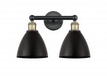  616-2W-BAB-MBD-75-BK - Bristol - 2 Light - 17 inch - Black Antique Brass - Bath Vanity Light