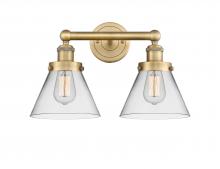  616-2W-BB-G42 - Cone - 2 Light - 17 inch - Brushed Brass - Bath Vanity Light