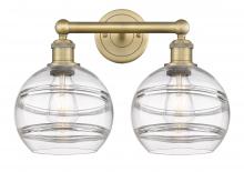  616-2W-BB-G556-8CL - Rochester - 2 Light - 17 inch - Brushed Brass - Bath Vanity Light