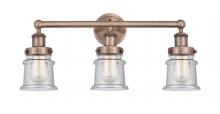 Innovations Lighting 616-3W-AC-G184S - Canton - 3 Light - 23 inch - Antique Copper - Bath Vanity Light