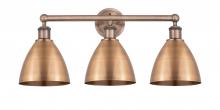  616-3W-AC-MBD-75-AC - Bristol - 3 Light - 26 inch - Antique Copper - Bath Vanity Light