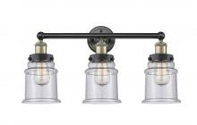  616-3W-BAB-G184 - Canton - 3 Light - 24 inch - Black Antique Brass - Bath Vanity Light