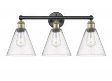  616-3W-BAB-GBC-84 - Berkshire - 3 Light - 26 inch - Black Antique Brass - Bath Vanity Light