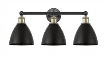  616-3W-BAB-MBD-75-BK - Bristol - 3 Light - 26 inch - Black Antique Brass - Bath Vanity Light