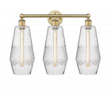  616-3W-BB-G684-7 - Windham - 3 Light - 25 inch - Brushed Brass - Bath Vanity Light