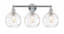  616-3W-PC-G1215-8 - Athens Water Glass - 3 Light - 26 inch - Polished Chrome - Bath Vanity Light