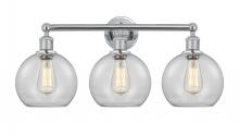  616-3W-PC-G122-8 - Athens - 3 Light - 26 inch - Polished Chrome - Bath Vanity Light